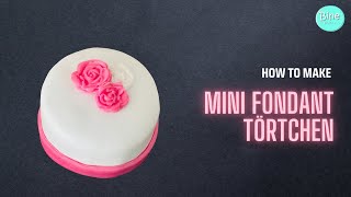 Fondant-Mini-Törtchen aus Kuchenresten mit Kakao-Biskuit und Mascarponecreme