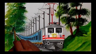 High Raise Pantograph Equipped WAP5 leads the Humsafar Express