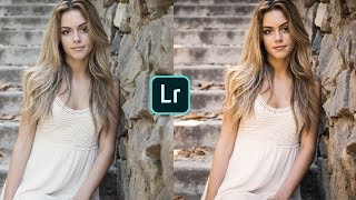 How to edit portraits in mobile Lightroom | moody brown portraits | tutorial