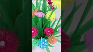 DIY Crafts Multi Color Sun Flowers/DIY Plastic Straw Crafts/DIY Room Décor/DIY Handmade Crafts