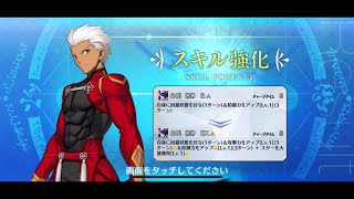 【FGO】Emiya (Archer) Skill Upgrade Demo『Mind's Eye (True)』【Fate/Grand Order】