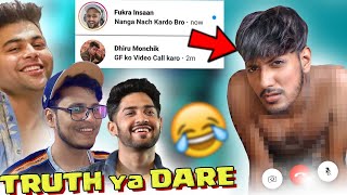 Letting YOUTUBER'S decide a DARE for me!! FT. @triggeredinsaan @DhiruMonchikk @FukraInsaan ,THUGESH