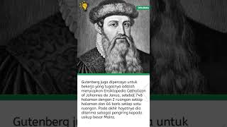 Fakta Tokoh Dunia Johanes Gutenberg #shorts