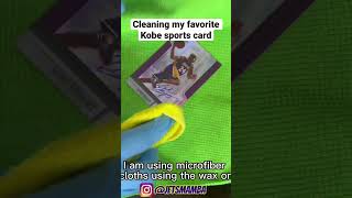 Should I send to PSA or BGS? Cleaning my Kobe Bryant Autographed sports card #shorts #sportscards