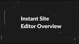 Introduction to Instant Site