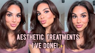 Aesthetic treatments i’ve had!!! ✨