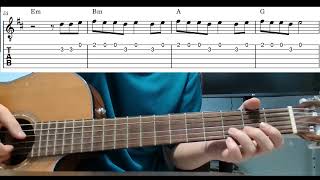 Lunch (Billie Eilish) - Easy Beginner Guitar Tab With Playthrough Tutorial Lesson