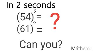 Square of no in 2 second , #Máthema#vedicmathematics#squares