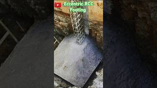 Eccentric RCC Footing |#shorts #shortvideo #shortviral #shortsyoutube