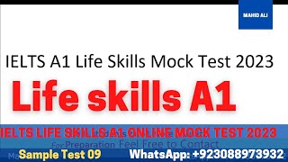 IELTS Life Skills A1 Sample Test 09 Complete │ Speaking and Listening │ Latest Test 2023 │ Mahid Ali