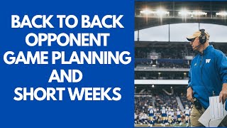 Back to Back Games vs Same Opponents and Short Weeks in Canadian Football League