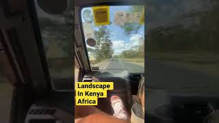 Wonderful landscape drive in Kenya