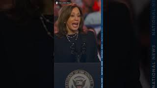 Kamala Harris addresses protestors over Gaza at campaign rally