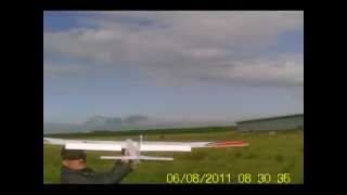 Parkzone Radian Pro Maiden Flight.