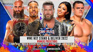 WWE NXT Stand & Deliver 2022 Winner Predictions #wwe #nxt