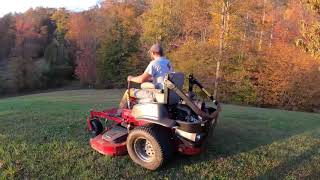 Scag Turf Tiger ll, Toro Grandstand, Toro Z Master/ Mowing A Beautiful Hilly Property