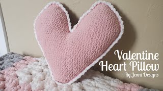 Crochet Pattern Tutorial: Valentine Heart Pillow