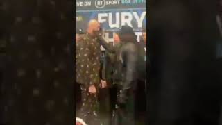 Tyson Fury vs Dillian Whyte presser! 😂 #shorts