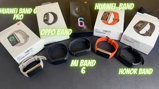 Best smart bands of 2021: Huawei band 6 Pro vs OppoBand vs Miband 6 vs Huawei Band 6 vs Honor Band 6