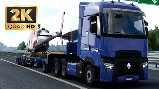 Helicopter | Venice - Florence | euroTruck Simulator 2 Gameplay