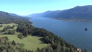 Cape Horn Trail in Washington state with waterfall and Columbia Gorge view