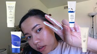 Testing VIRAL Korean Sunscreens (Beauty of Joseon, Isntree, Birch Juice, Purito)