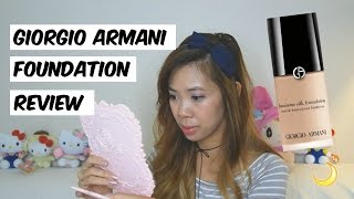 FIRST IMPRESSION REVIEW & DEMO | Giorgio Armani Lasting Silk Foundation - Dry Skin