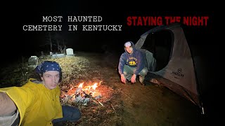 OVERNIGHT CHALLENGE at The Most HAUNTED Cemetery in Kentucky