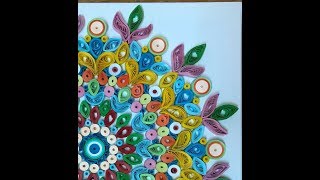 Quilled Mandala on a canvas