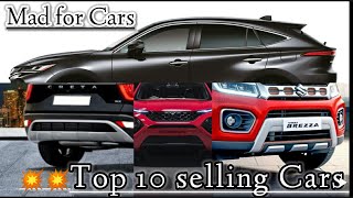 Top 10 Selling Cars june 2021💥/IndiaHundai/suzuki/tata/mahindra/ford/#Creta#Ford#Kia#Mahindra#Tata