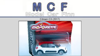 Citroen C3 (2017) Majorette 1/57 scale diecast car