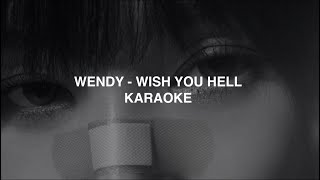 WENDY (웬디) - 'Wish You Hell' KARAOKE with Easy Lyrics