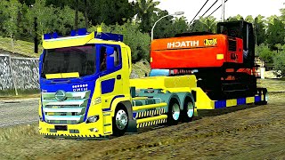 SHARE MOD BUSSID LIVERY HINO DOLLY TRAILER EXCAVATOR ||| BUSSID SIMULATOR V3.6