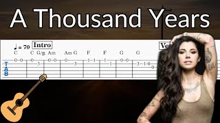 A Thousand Years - Guitar Solo Tab Easy