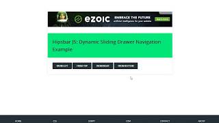 Hipsbar: Drawer Navigation Example