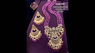 Colour Beads Jewellery Design 2024 / Beads Jewellery/ Stone Jewellery/ Gold Haram Design #gold #new