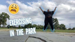 my gym was closed so I went to the park | workout vlog