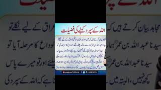 اللہ کے سپرد کہنے کی فضیلت | Hadees pak | Hadees Mubrik