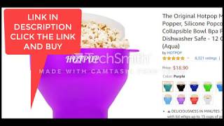 Microwave Popcorn Popper, Silicone Popcorn Maker,