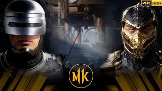 Mortal Kombat 11 - Robocop Vs Scorpion | SHAOLIN TRAP DUNGEON