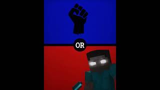 Would you rather...👾 || #shortsfeed #minecraft #herobrine #wouldyourather #edit #amv