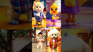 Smart dog 🆚 cat funny dance 😂 patli kamar turi😋😍 #cat #funny #dance #youtubeshorts