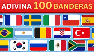 🚩🌍Adivina las 100 Banderas Más Conocidas del Mundo🤔 Quiz Países