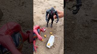 Spidey Teams Up With Police Captain To Test VeNom  Love Marvel Toy  #shorts