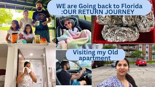 🏙️CHICAGO LAST VLOG💕Going back to FLORIDA🌴☀️RETURN JOURNEY,Visited Old apartment,INDIANMOM H4wife