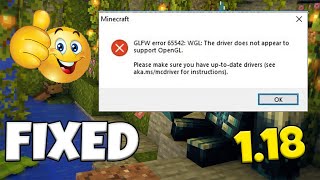 How To Fix Minecraft GLFW Error 65542 In Version 1.18.1 (Tlauncher + Premium) [100% Fix]