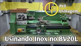 Usinando Inox no BV20L - ( Teste de potência de cortes )