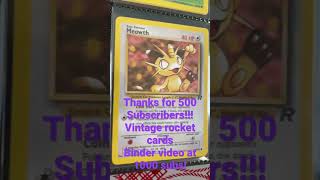 500 sub special Vintage Pokemon Team Rocket Cards!!