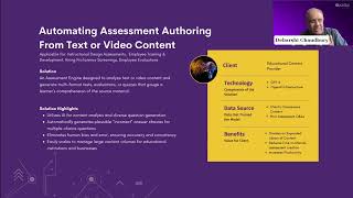 AI Use Case: Assessment Authoring