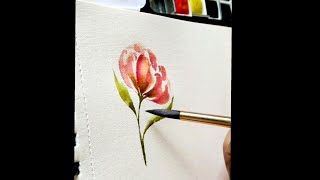 How to draw/ paint flower / Free hand painting/  #shorts